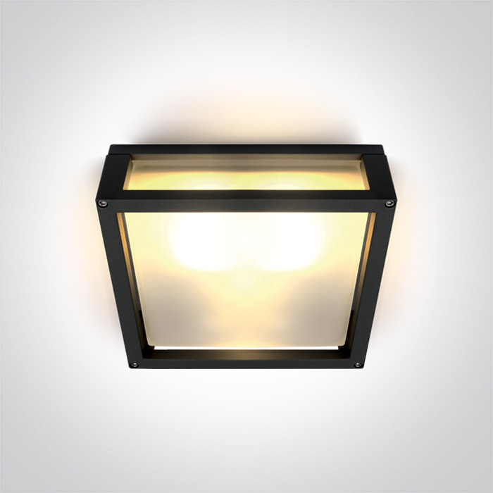 ONE LIGHT 67420B/B Psofida S czarny zewnętrzny kinkiet E27 2x12w IP54
