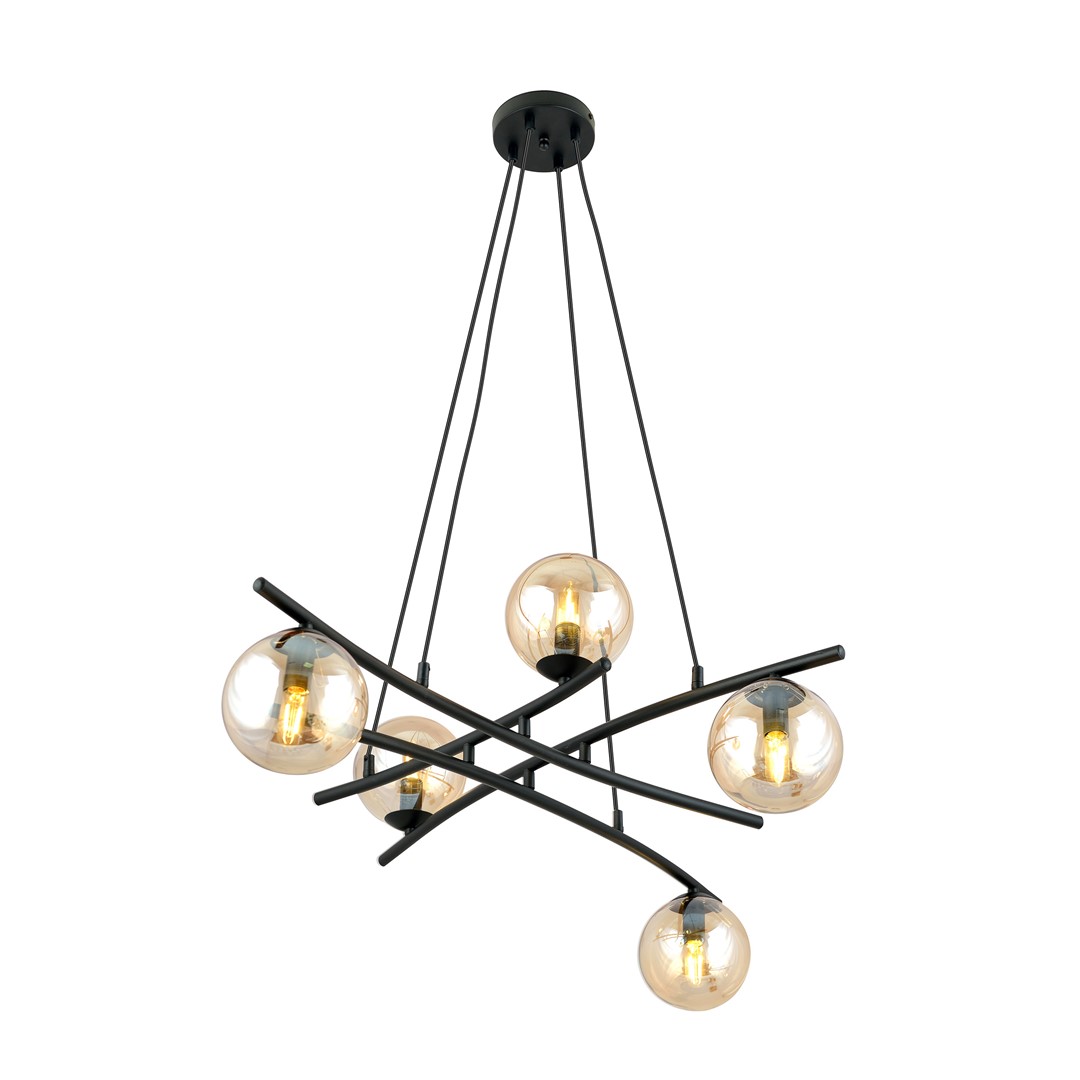 EMIBIG 1204/5 LAMPA WISZĄCA ESSA 5 MIODOWY
