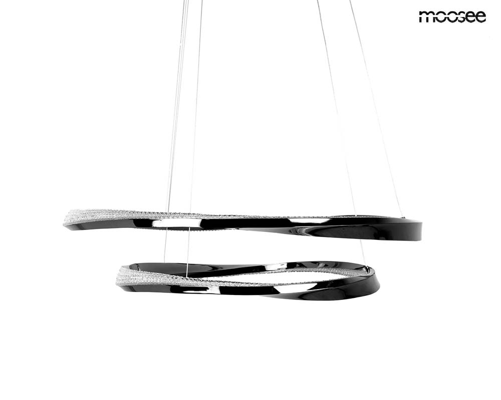 MOOSEE MSE1501100600 lampa wisząca ANILLO 2 czarny chrom
