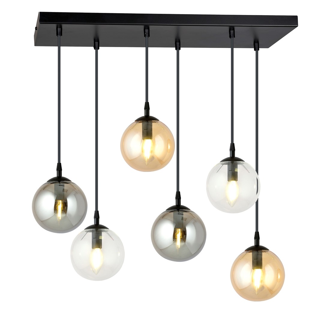 EMIBIG 714/6M1 LAMPA WISZĄCA COSMO 6 BL MIX1
