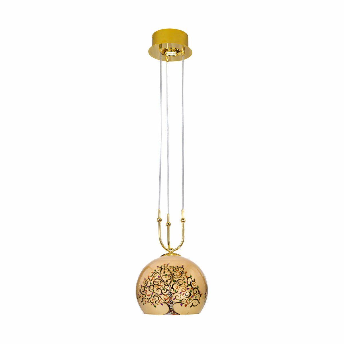 KOLARZ 0392.31+1M.3.AL.MU LUNA lampa wisząca złoto 24K