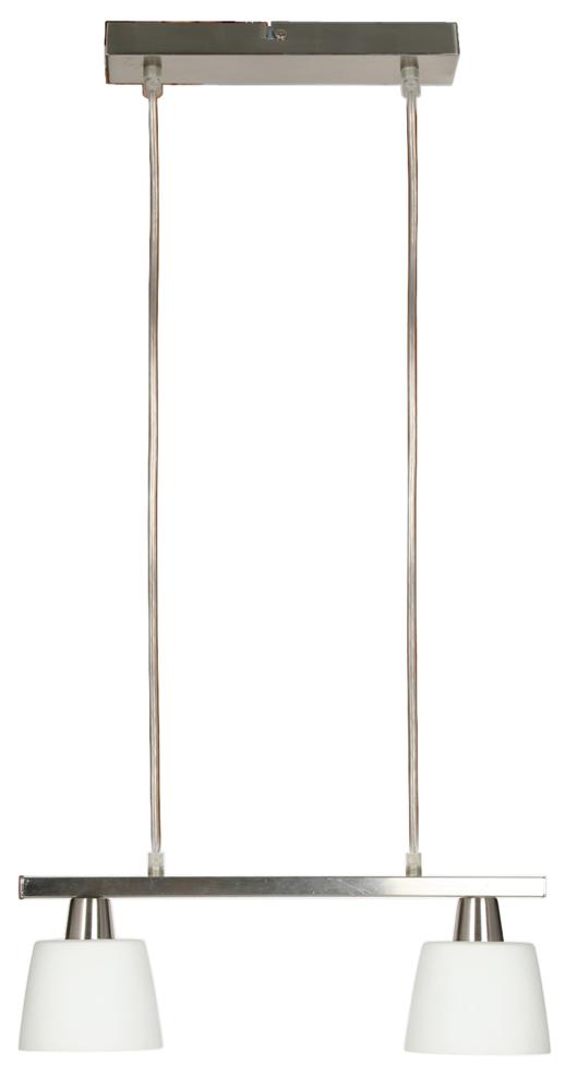 CANDELLUX 32-11384 HYBRYDA ZWIS 2X40W E14 NIKIEL MAT PROMOCJA