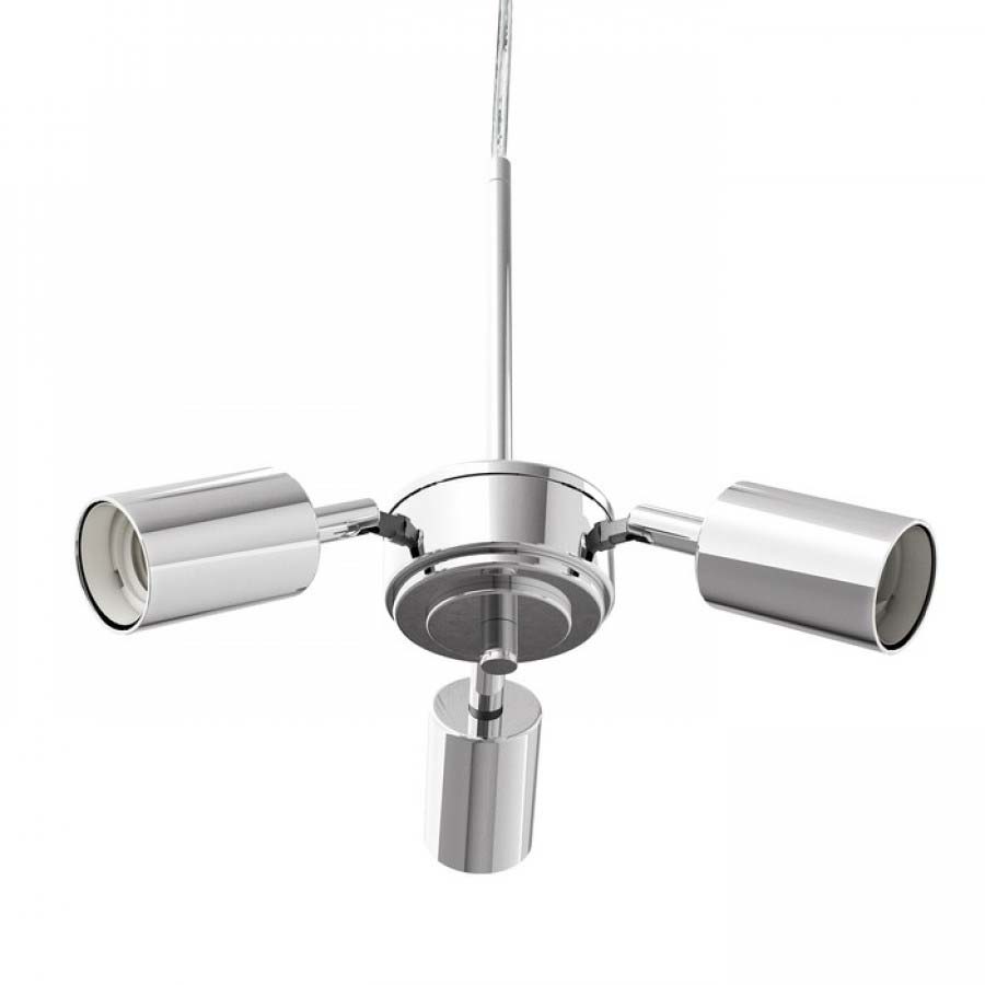 RENDL R10615 TRIX wiszący zestaw sufitowy chrom 230V E27 3x42W