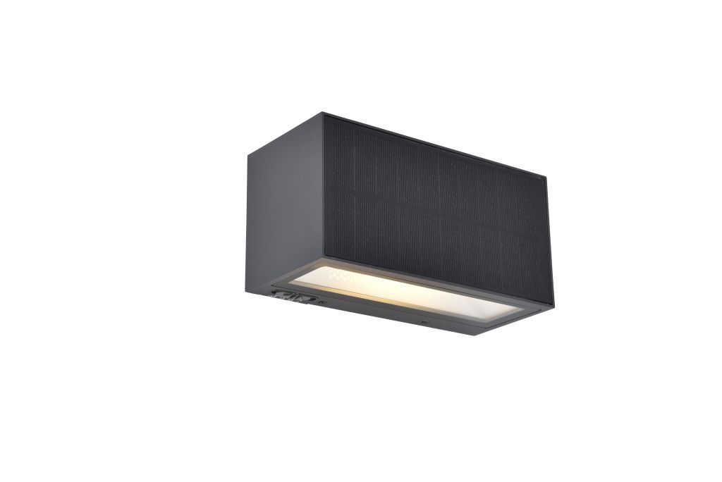 LUTEC INKA HYBRID 6989101118 LAMPA ZEWNĘTRZNA ŚCIENNA szary i odcienie szarości