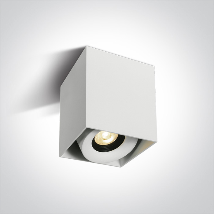 ONE LIGHT 12108XA/W/W Samarina biały cylinder COB LED 3000K