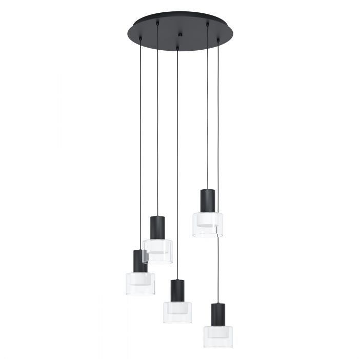 EGLO 39727 LAMPA MOLINEROS OPRAWA WISZĄCA HL/5 GU10 SCHWARZ/KLAR/WS MOLINEROS