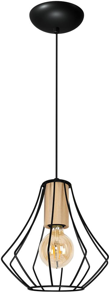 MILAGRO 4188 LAMPA WISZĄCA WILL BLACK 1XE27
