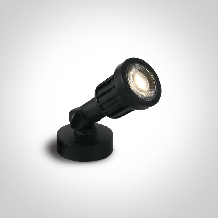 ONE LIGHT 7070/W Valdo czarna lampa ogrodowa LED 3000K 5W IP65