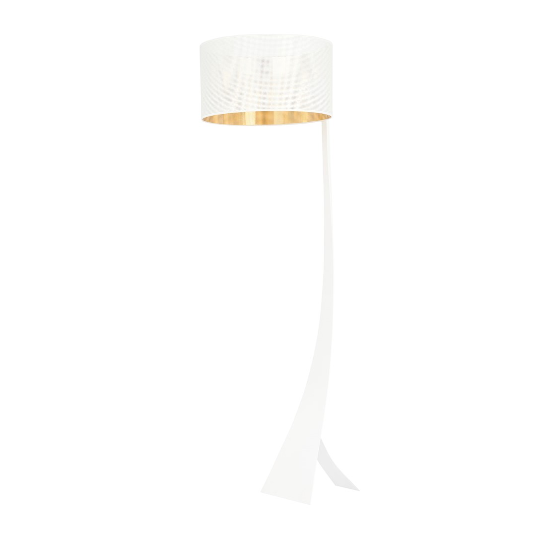 EMIBIG 1155/LP1 LAMPA PODŁOGOWA ESTRELLA LP1 WHITE/GOLD