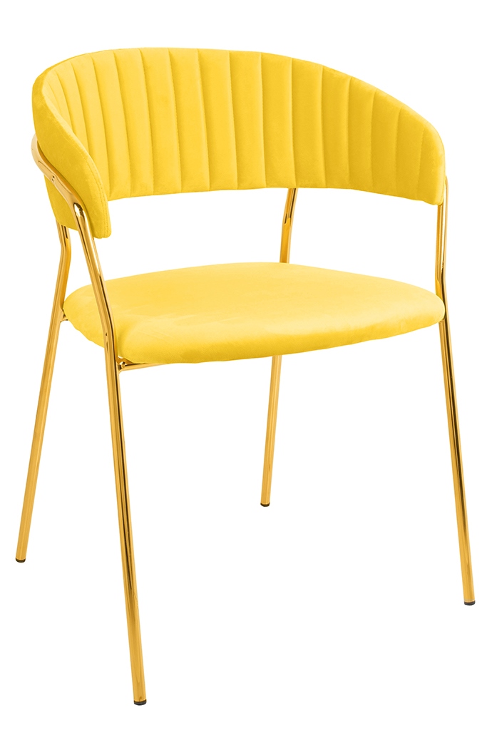 KING HOME KH121100121.42 Krzesło MARGO żółte