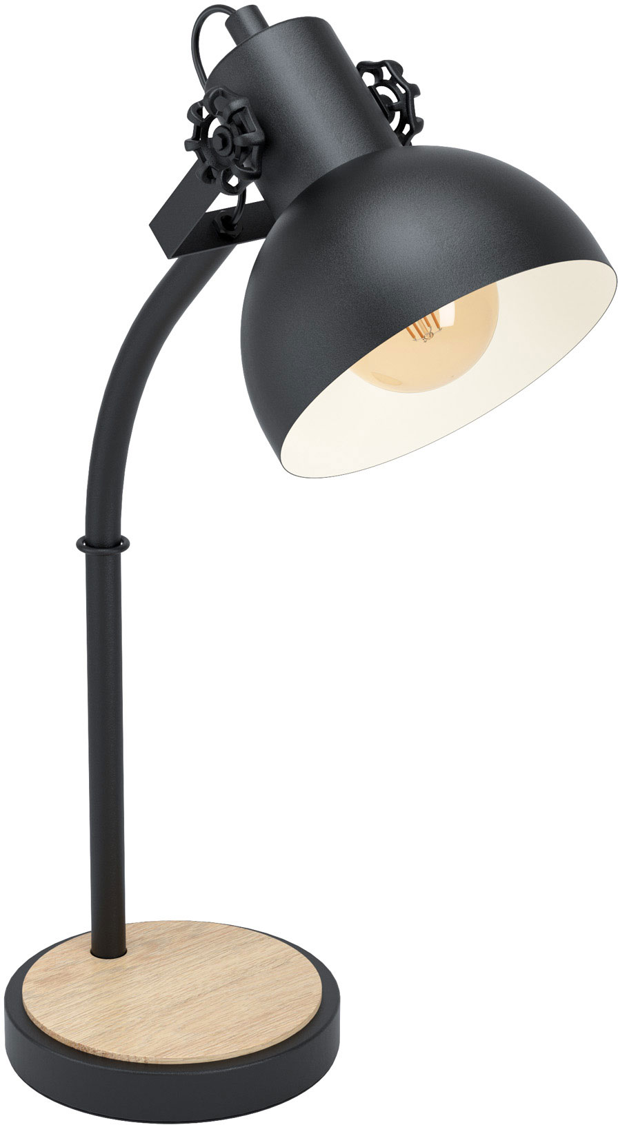 EGLO 43165 TL/1 E27 SCHWARZ/HOLZ LUBENHAM