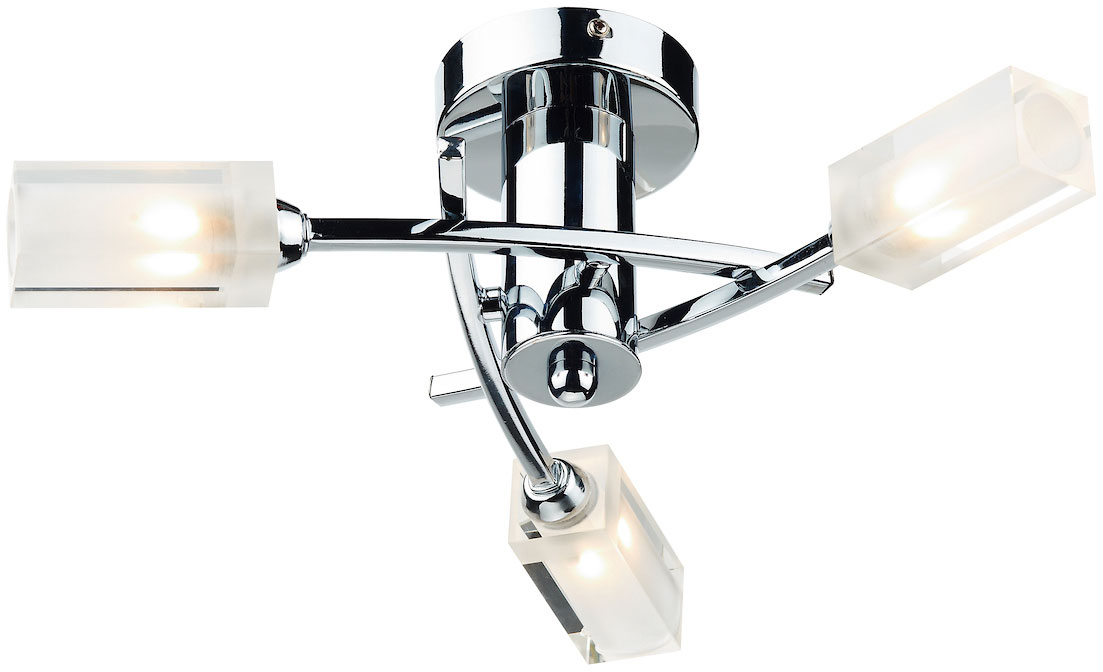 DAR MOR0350 MORGAN 3LT SEMI FLUSH POL CHR