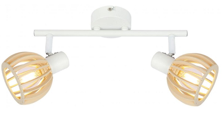 CANDELLUX 92-68088 ATARRI LISTWA 2X25W E14 BIAŁY+DREWNO