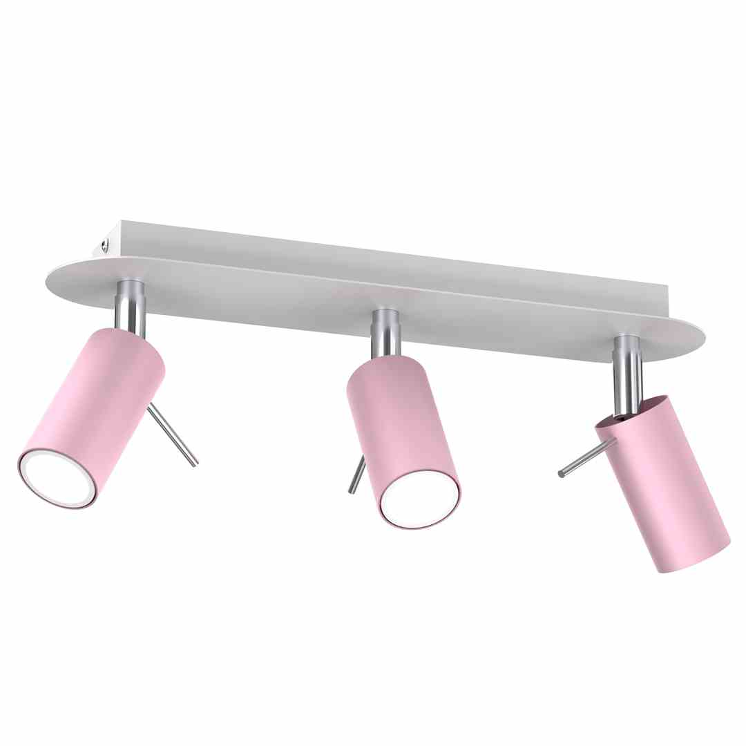 MILAGRO MLP7628 LAMPA SUFITOWA PRESTON PINK/WHITE 3X MINI GU10