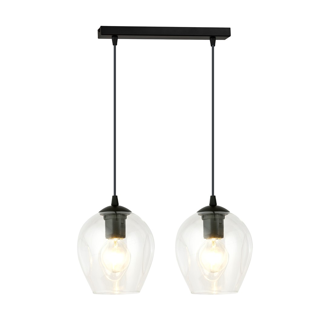 EMIBIG 679/2 LAMPA WISZĄCA ISTAR 2 BL TRANSPARENT