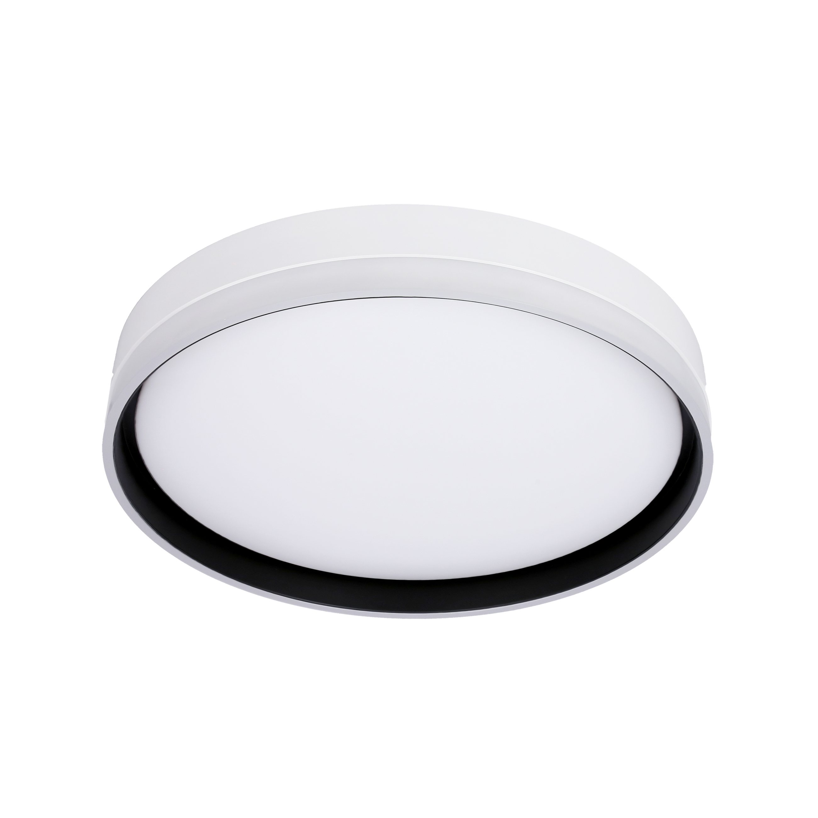 CANDELLUX 13-11305 FLORIDA LAMPA SUFITOWA PLAFON BIAŁY+CZARNY 24W LED 39 CM KLOSZ BIAŁY