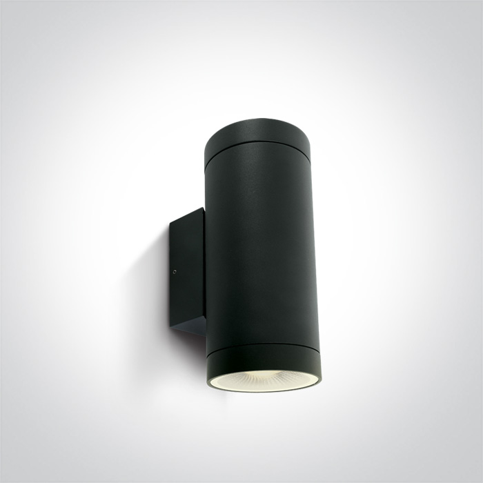 ONE LIGHT 67400E/B Collio 2 czarny zewnętrzny cylinder ścienny 2xPAR30, E27 IP65
