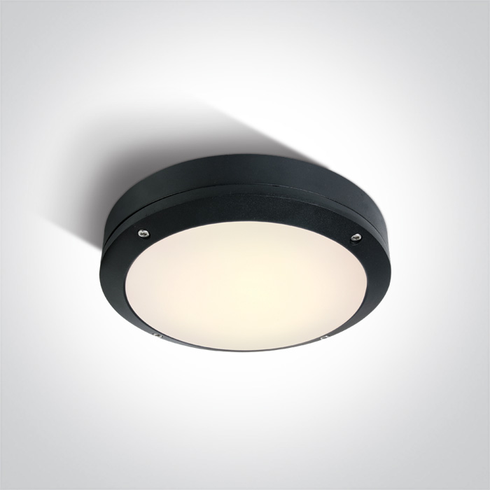 ONE LIGHT 67442/B/W Akteo czarny klasyczny zewnętrzny kinkiet LED 3000K 10W IP54, AC LED
