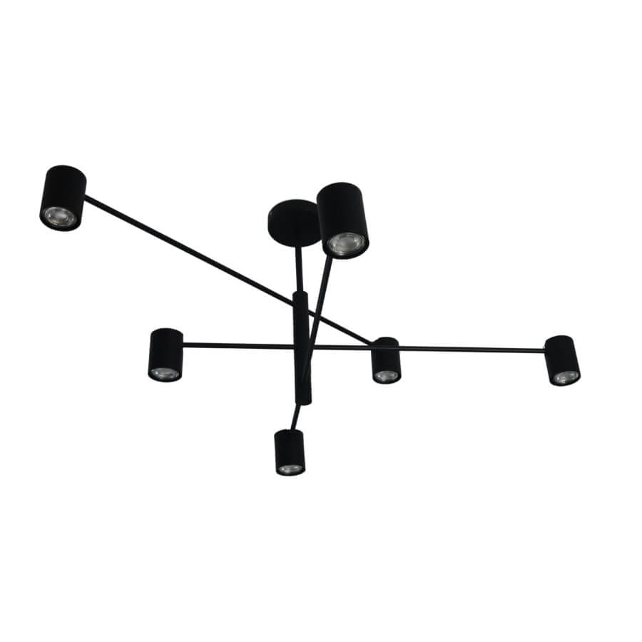 LIGHT PRESTIGE LP-731/6P BK Snow 6 wiszący czarny