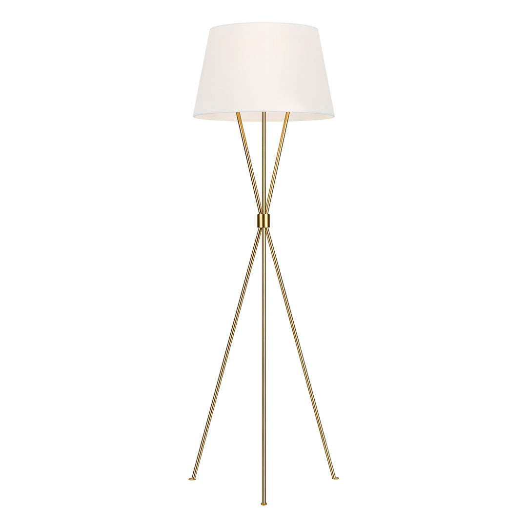 ELSTEAD Penny FE-PENNY-FL-BB 1 Light Floor Lamp - Burnished Brass