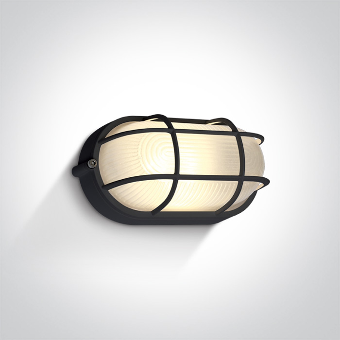ONE LIGHT 67444C/B/W Santomeri czarny klasyczny zewnętrzny kinkiet LED 3000K 10W IP54, AC LED