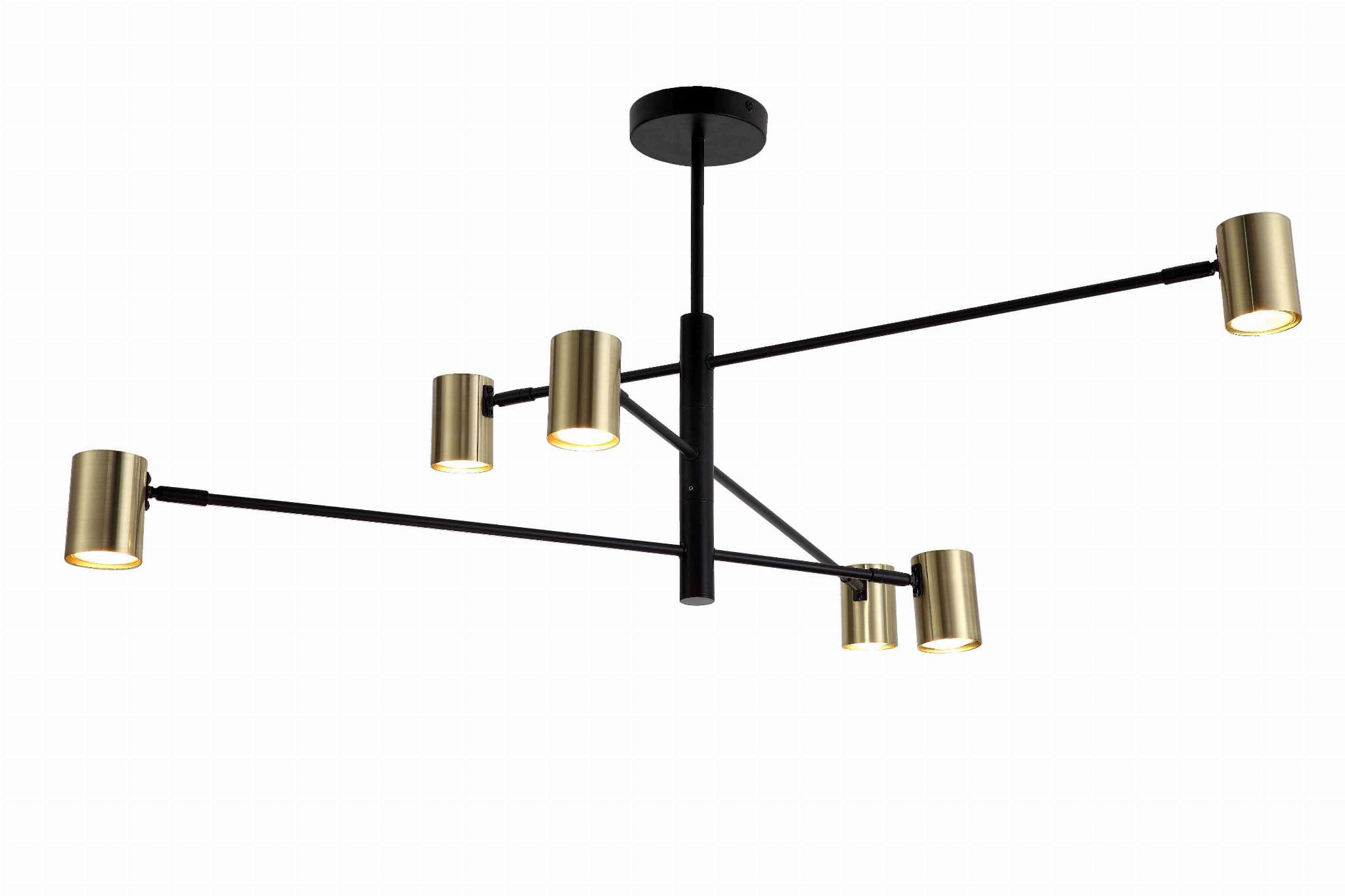 LIGHT PRESTIGE LP-731/6P GD Snow 6 wiszący złoty