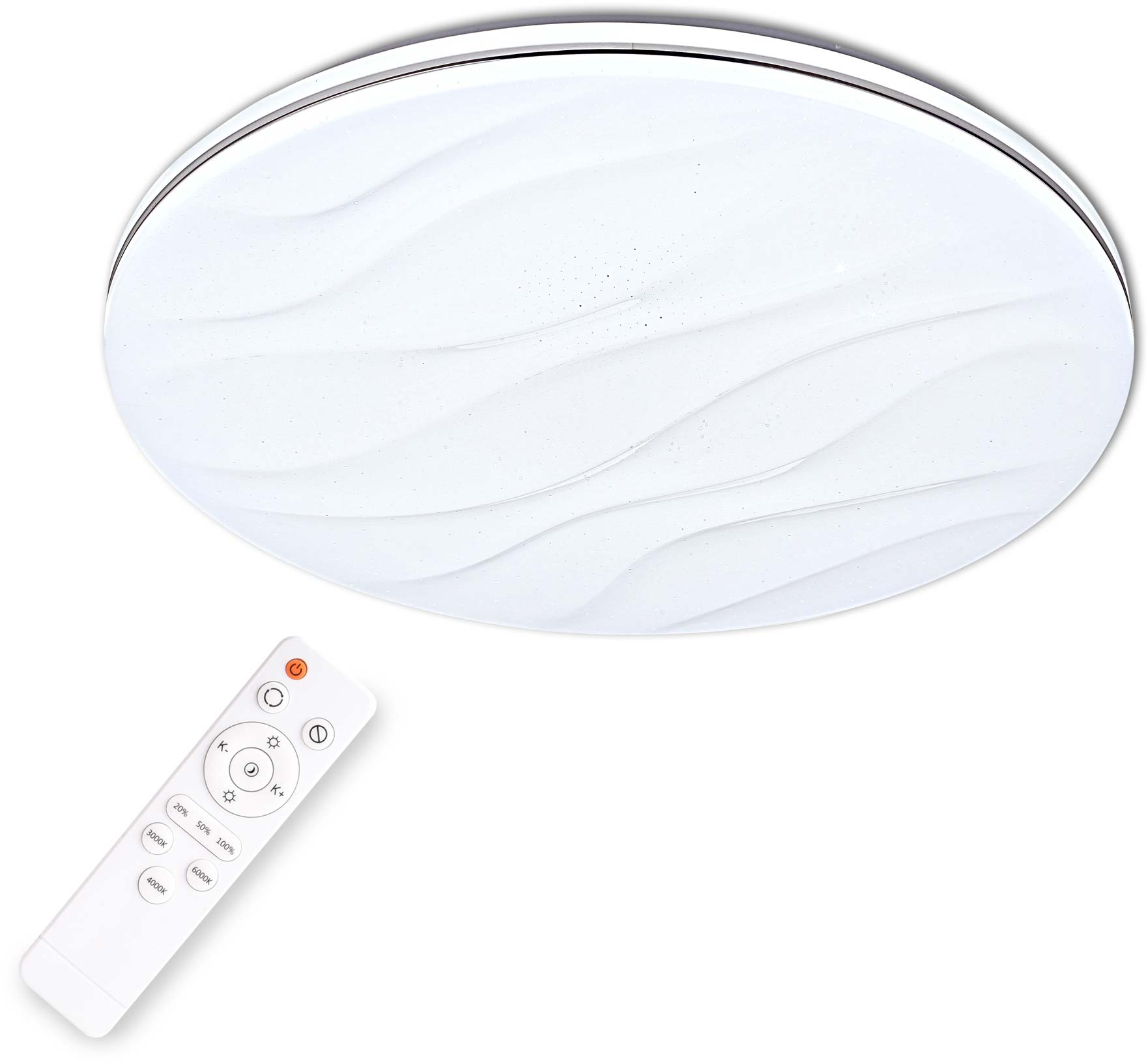 POLUX 310798 Plafoniera Led Desert 38cm z pilotem