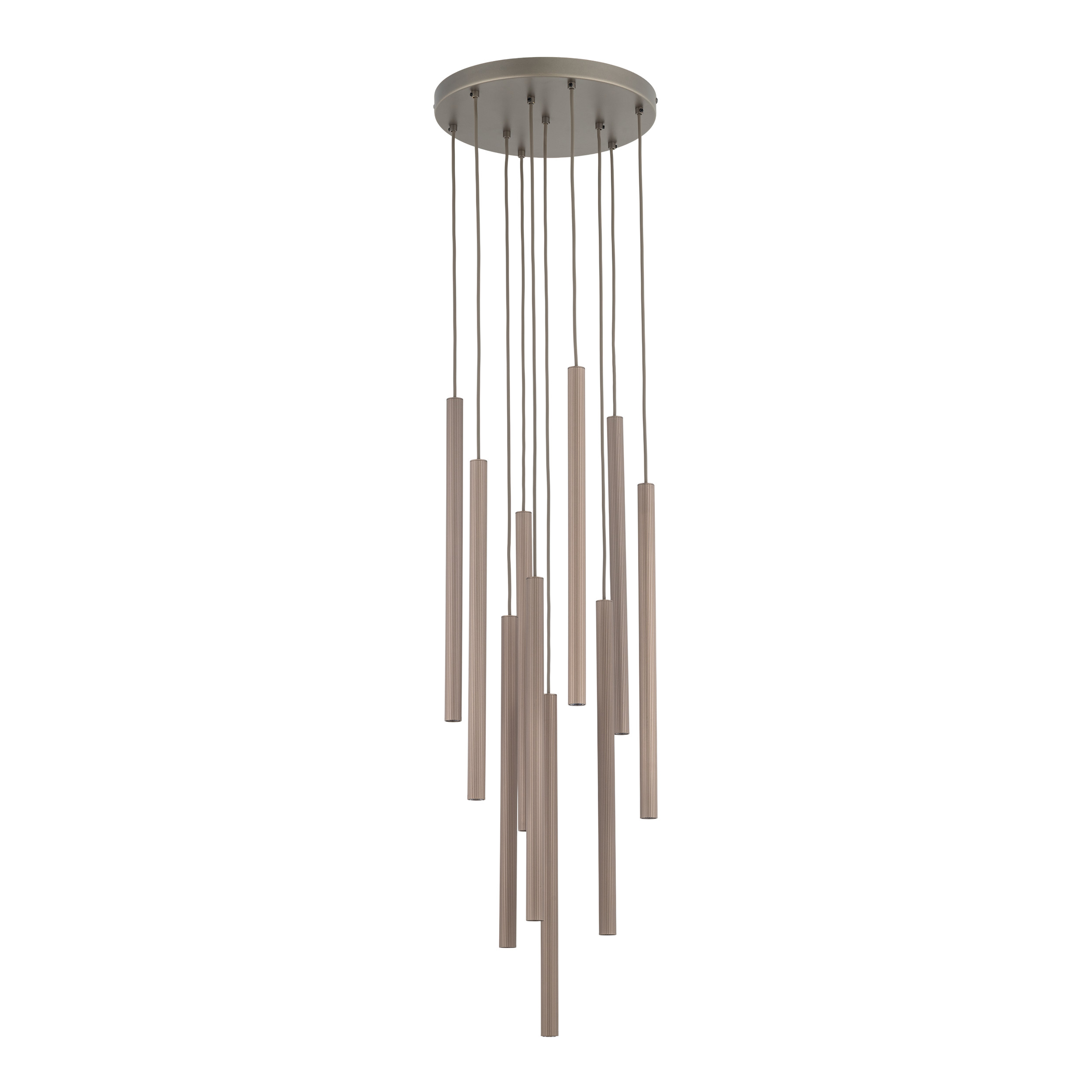 TK-LIGHTING 11493 FERRO NEW BROWN LAMPA WISZĄCA 10XG9 KOŁO