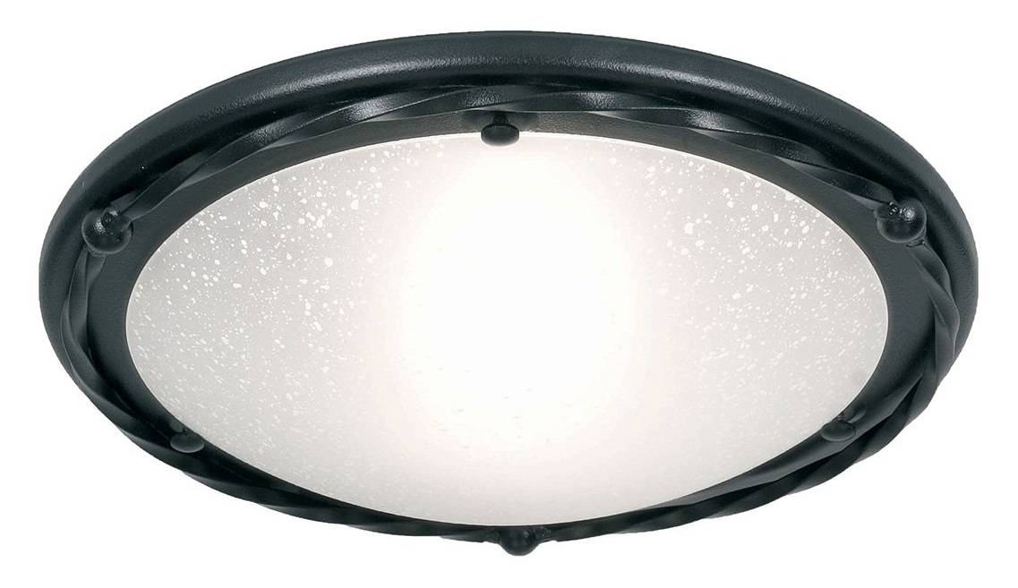ELSTEAD PEMBROKE PB/F/B BLACK Flush Mount