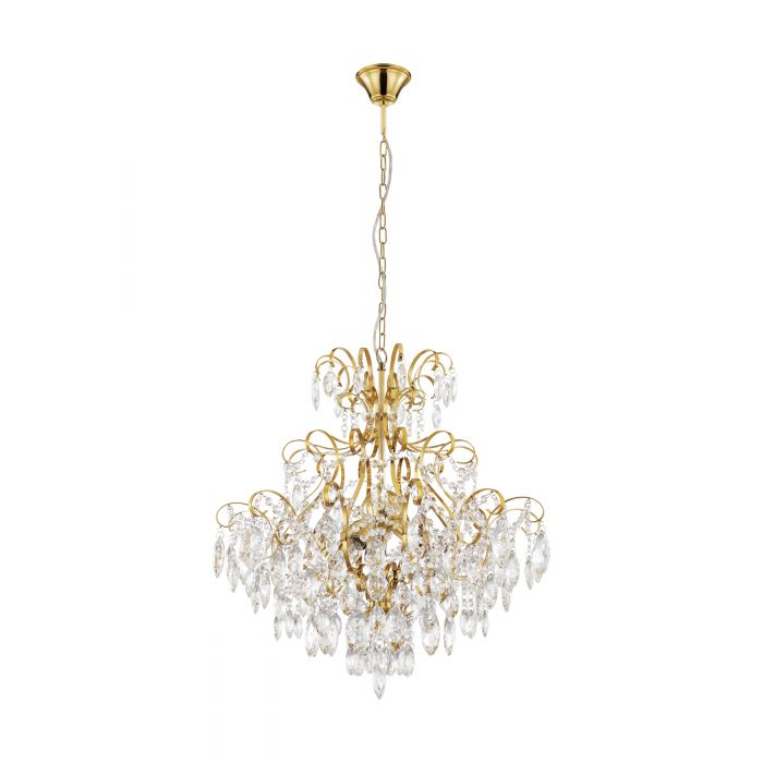 EGLO 39605 LAMPA FENOULLET 1 OPRAWA WISZĄCA HL/5 E14 MESSING/KRISTALL FENOULLET 1