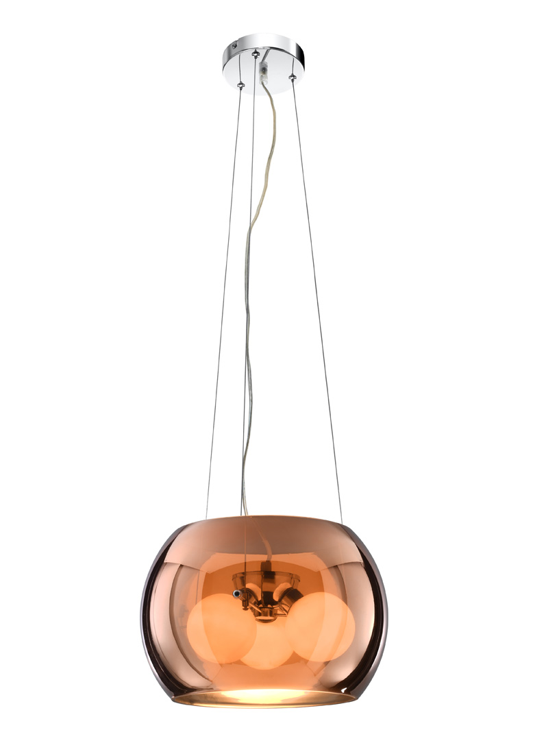 CANDELLUX 31-25104 GEMO LAMPA WISZĄCA 30 3X40W G9 SZKLANY ZŁOTY