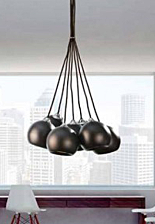 AZZARDO FH5957-BJ-120-BK / AZ0635 Gulia 7 (black) Lampa wisząca