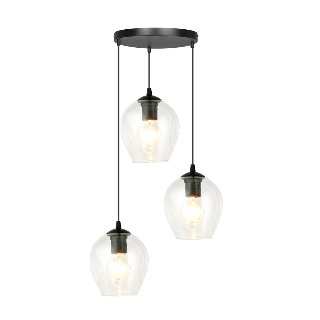 EMIBIG 679/3PREM LAMPA WISZĄCA ISTAR 3 BL PREMIUM TRANSPARENT
