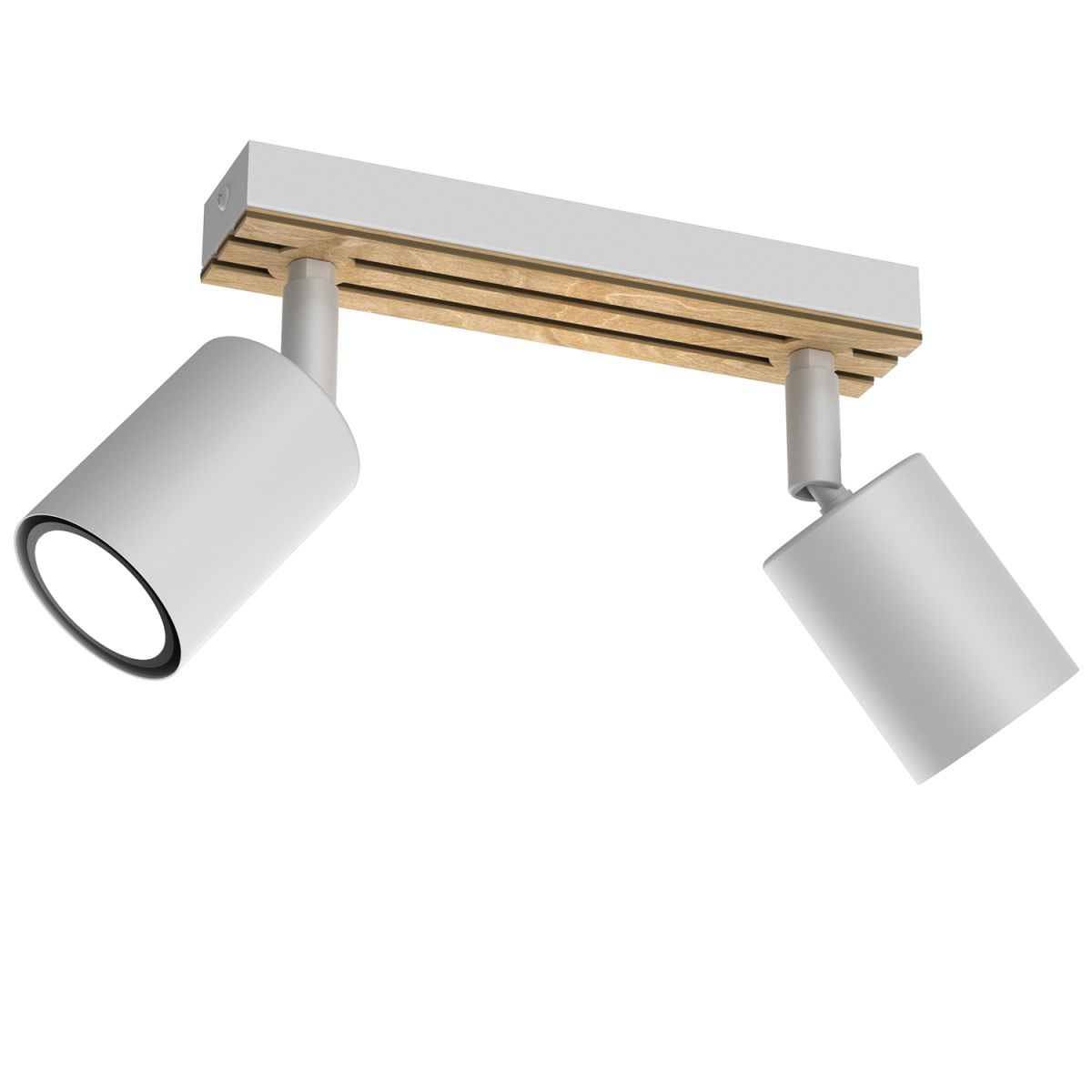 LUMINEX 9978 Spot Terra line 200 white/wood/white swivel 2