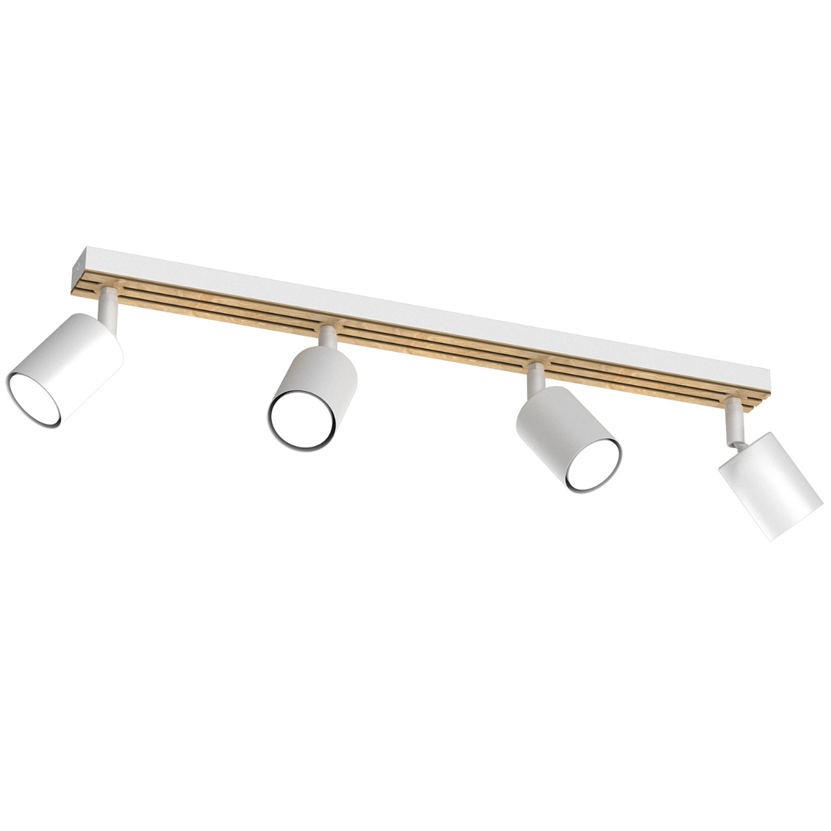 LUMINEX 9983 Spot Terra line 600 white/wood/white swivel 4xGU10