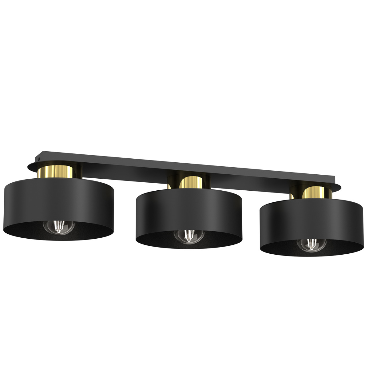 LUMINEX 9991 plafon Marti black/gold 3xE27