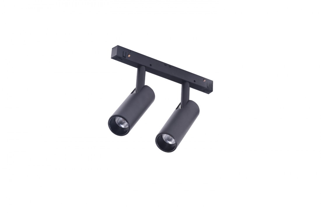 AZZARDO AZ4586 NIKO 2 TRACK MAGNETIC 2X7W 4000K BK/BK TECHNICAL TRACK BLACK / BLACK reflektor do szyny magnetycznej