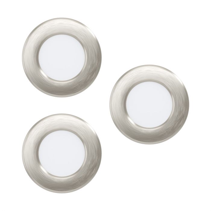 EGLO 99141 LAMPA FUEVA 5 OPRAWA DO ZABUDOWY SET 3XEINBAUSP.Ø85 NICKEL 3000K FUEVA 5