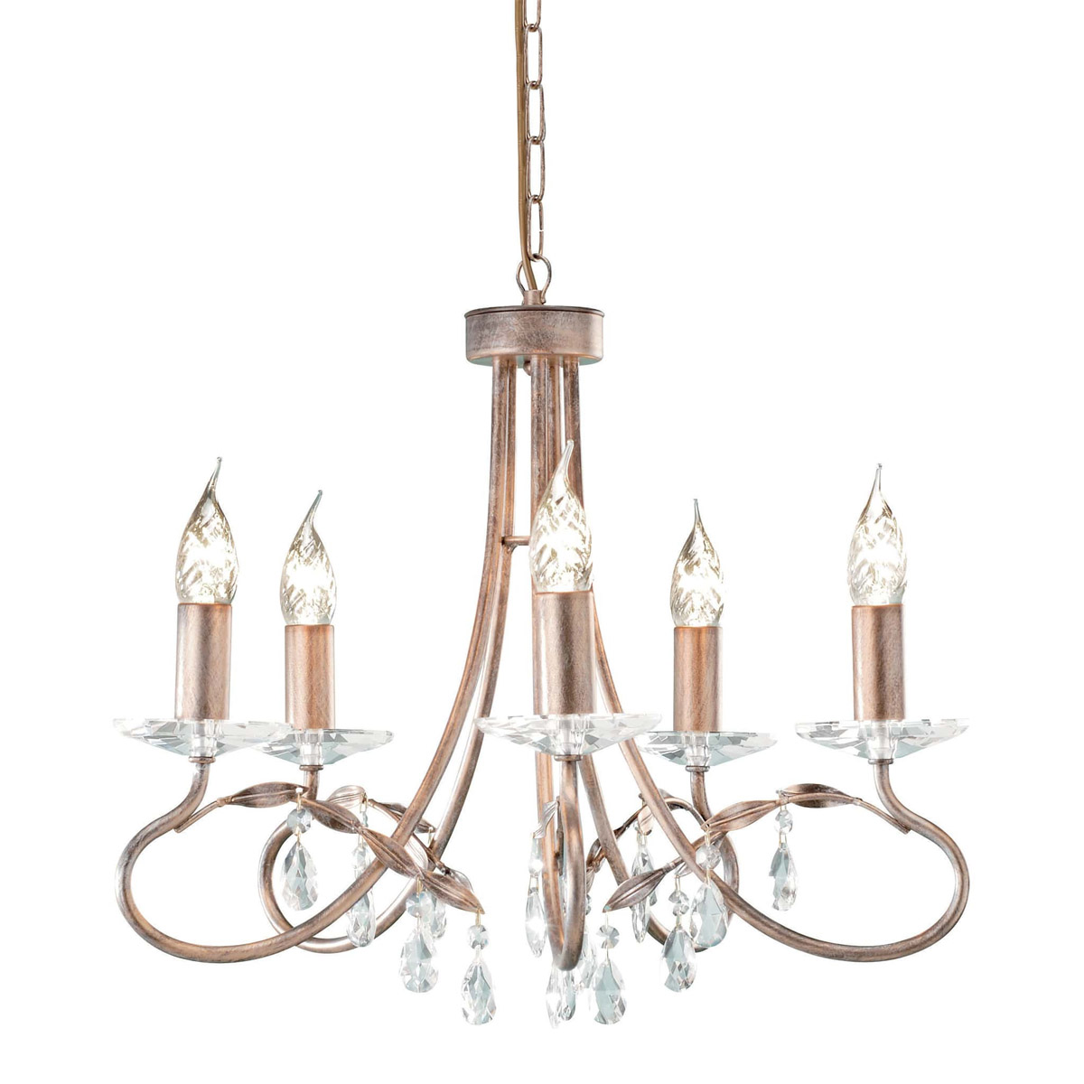 ELSTEAD CHRISTINA CRT5 SILVER/GOLD 5Lt Chandelier/Semi-Flush