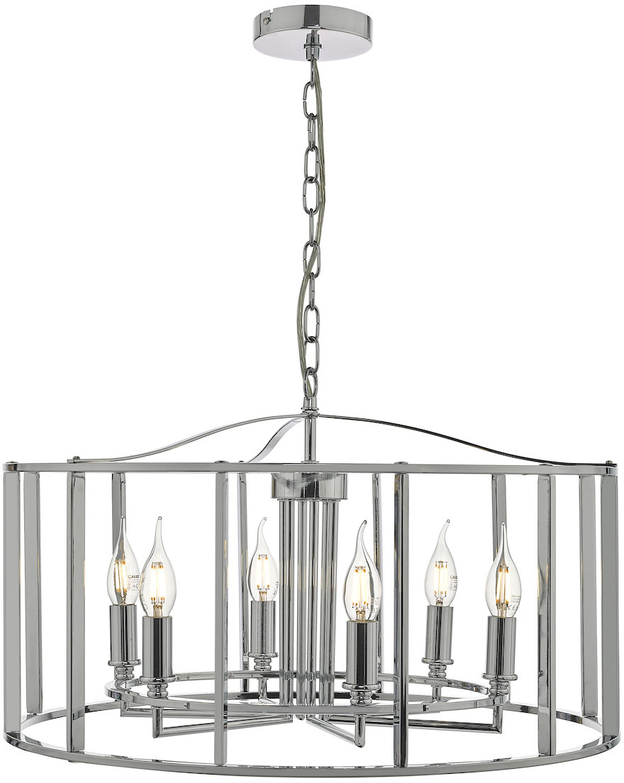 DAR MYK0650 MYKA 6LT PENDANT POL CHR