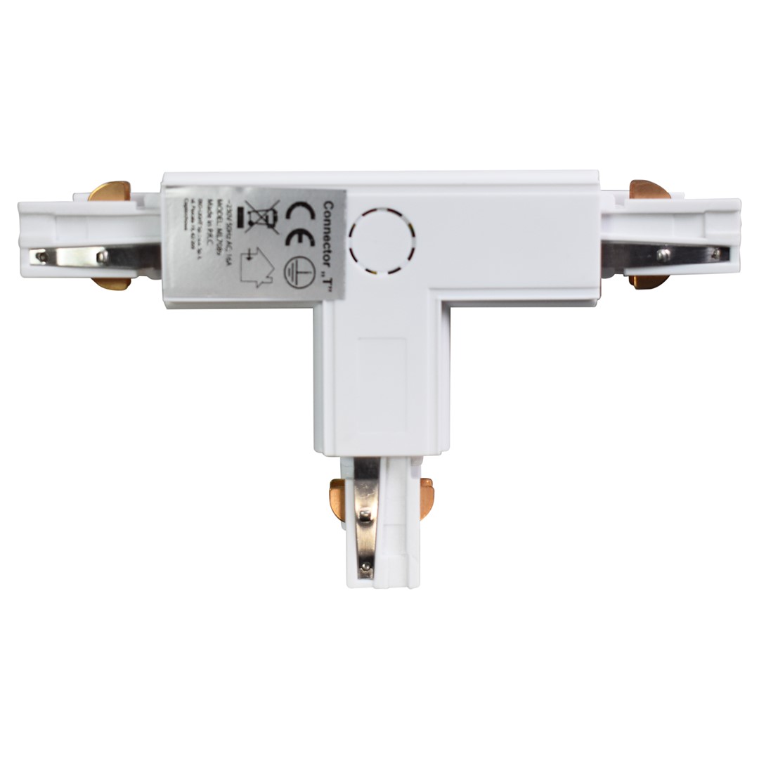 MILAGRO ML7089 Łącznik Lampy Track Light Biały 3-obwodowy Typ: T DL