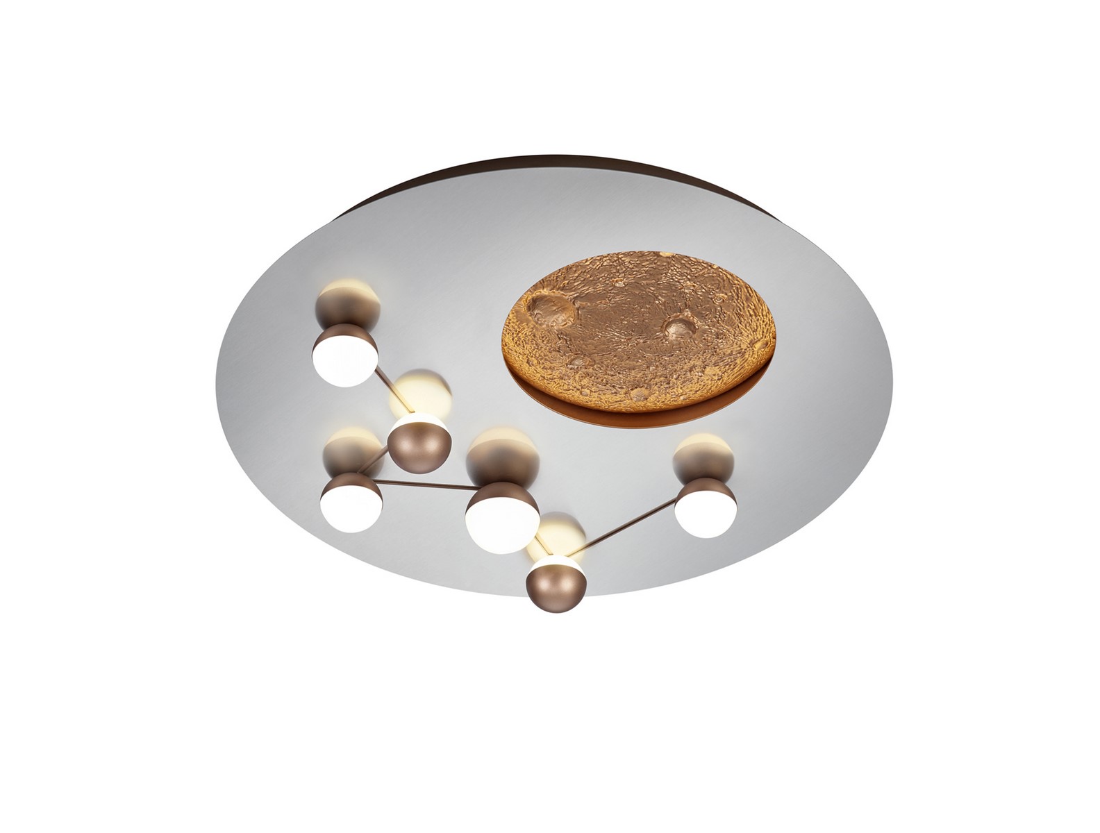 TRIO ZODIAC 644810107 lampa sufitowa srebrny