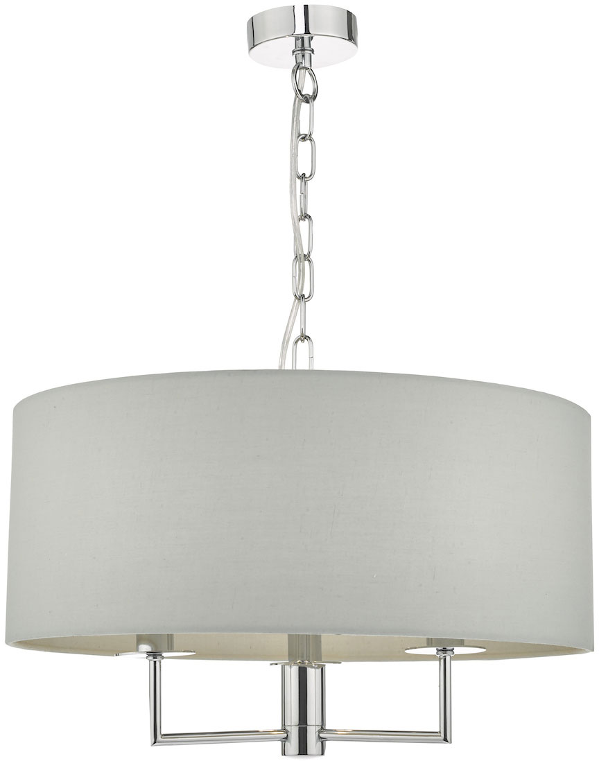 DAR JAM0339 JAM0339 3LT PENDANT POL CHR SHADELIER