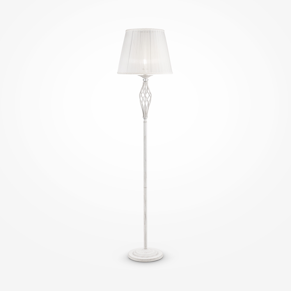 MAYTONI ARM247-11-G Elegant Grace Floor Lamp White with Gold