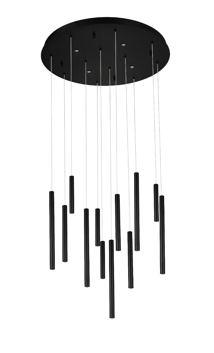 AZZARDO AZ5744 ILIOS 12 PENDANT 3-STEP DIMM BK