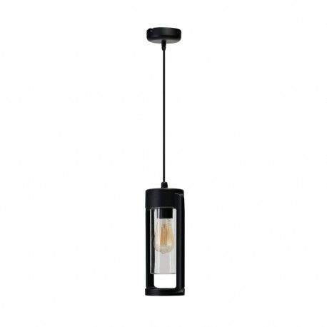 AZZARDO AZ6829 LANTERN PENDANT E27 IP54 BK