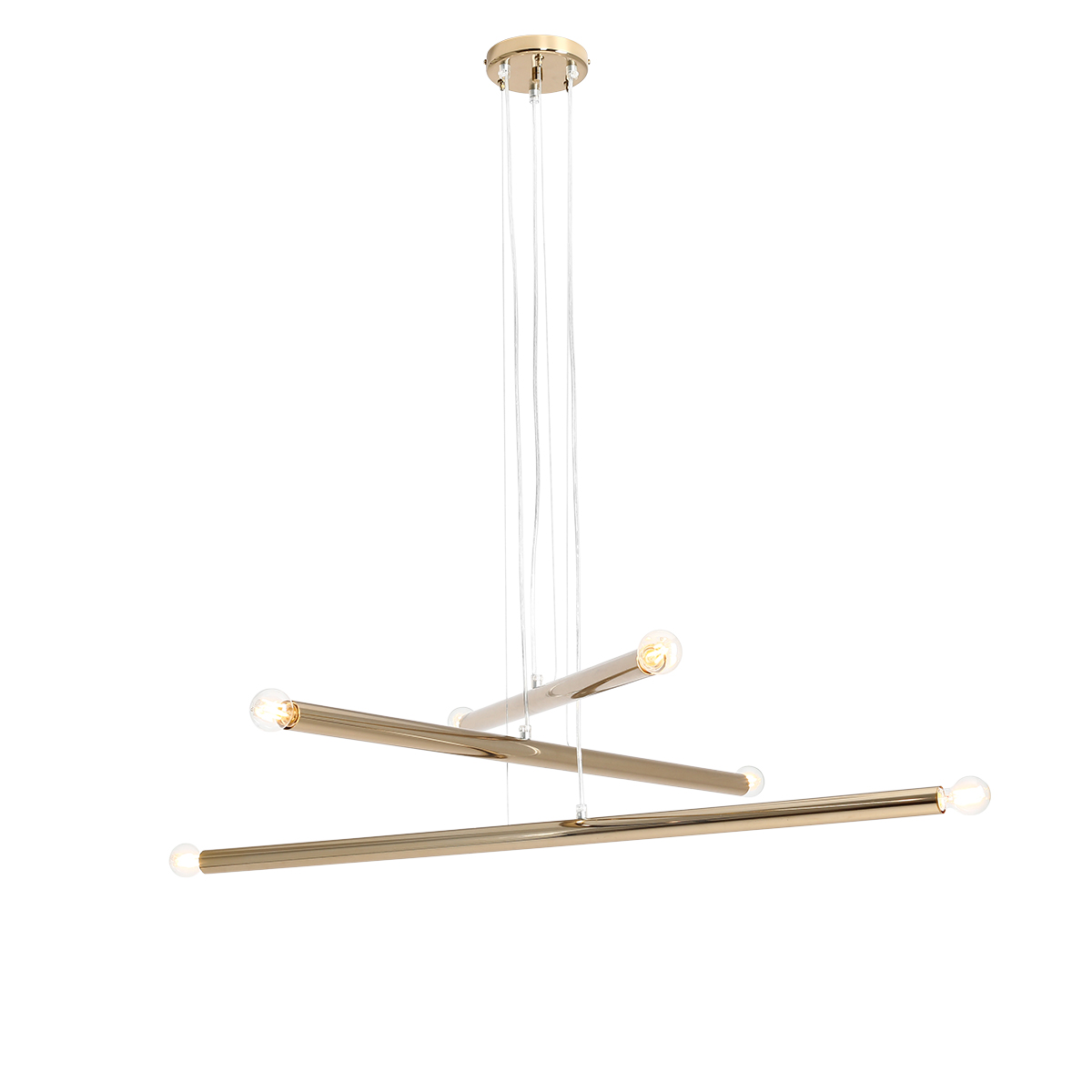 ALDEX 1072K30 LAMPA WISZĄCA TUBO 6 ZŁOTA