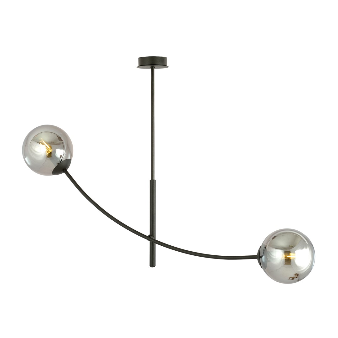 EMIBIG 1100/2 LAMPA SUFITOWA HUNTER 2 BLACK/GRAFIT