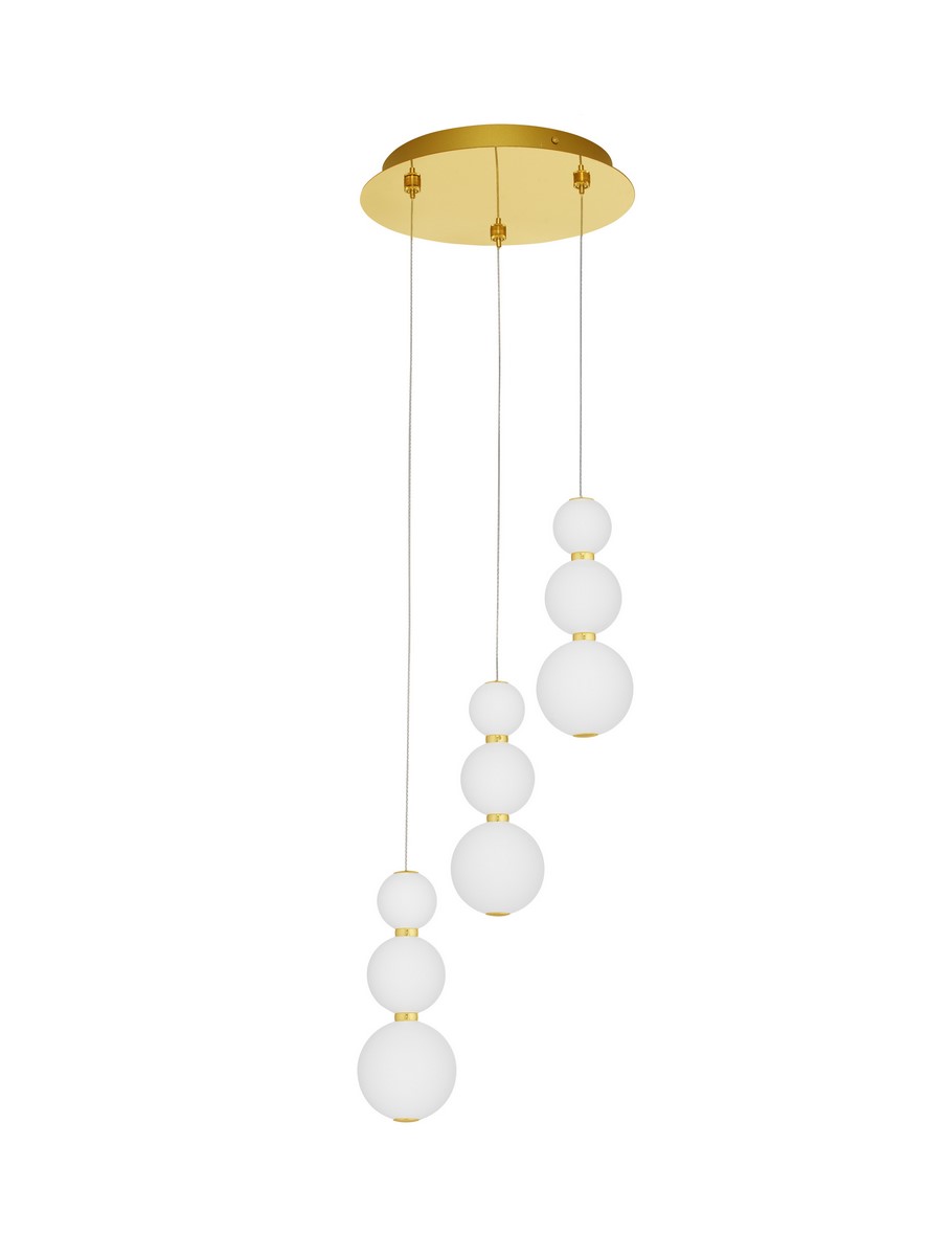 Luces Exclusivas ADAN LE43214 LAMPA WISZĄCA LED złoty