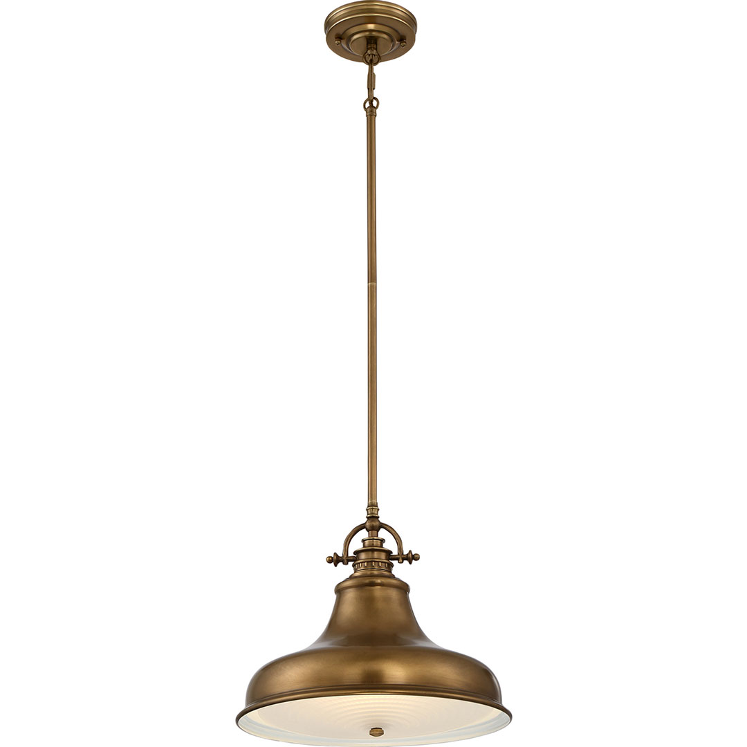 ELSTEAD Emery QZ-EMERY-P-M-WS 1 Light Medium Pendant - Weathered Brass